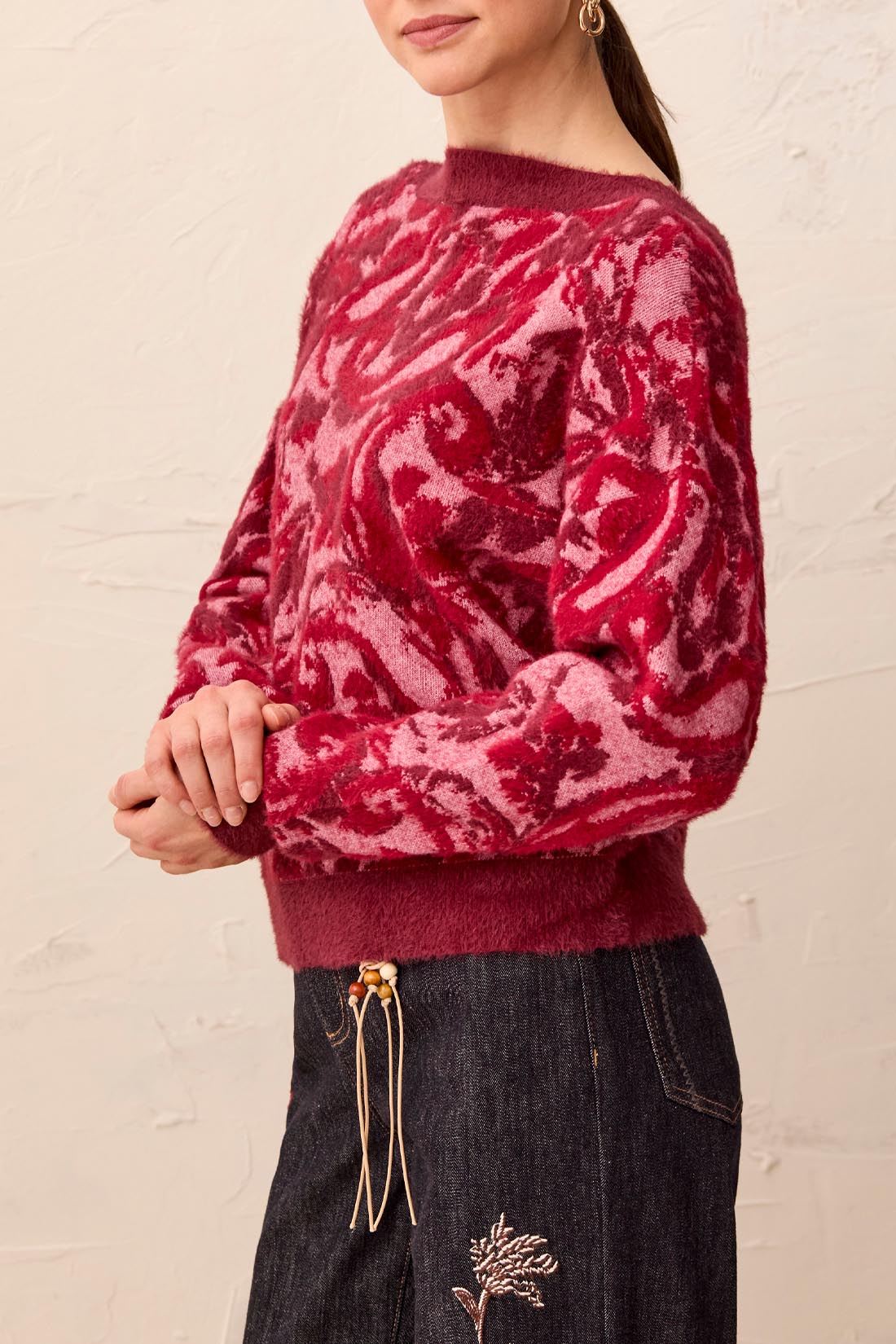 MB Wear 2 Ways Jacquard Cardigan