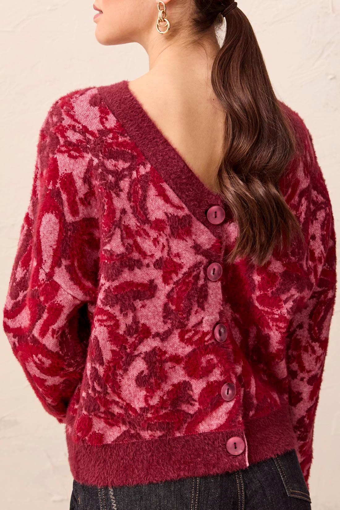 MB Wear 2 Ways Jacquard Cardigan