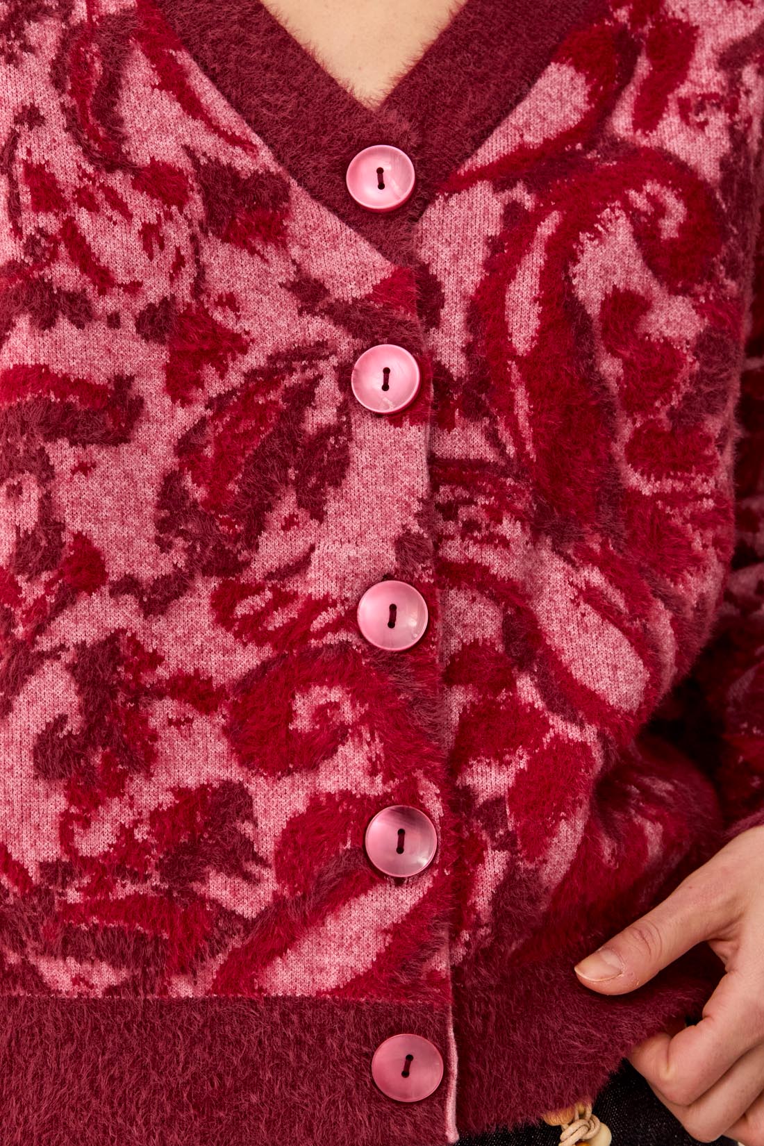 MB Wear 2 Ways Jacquard Cardigan