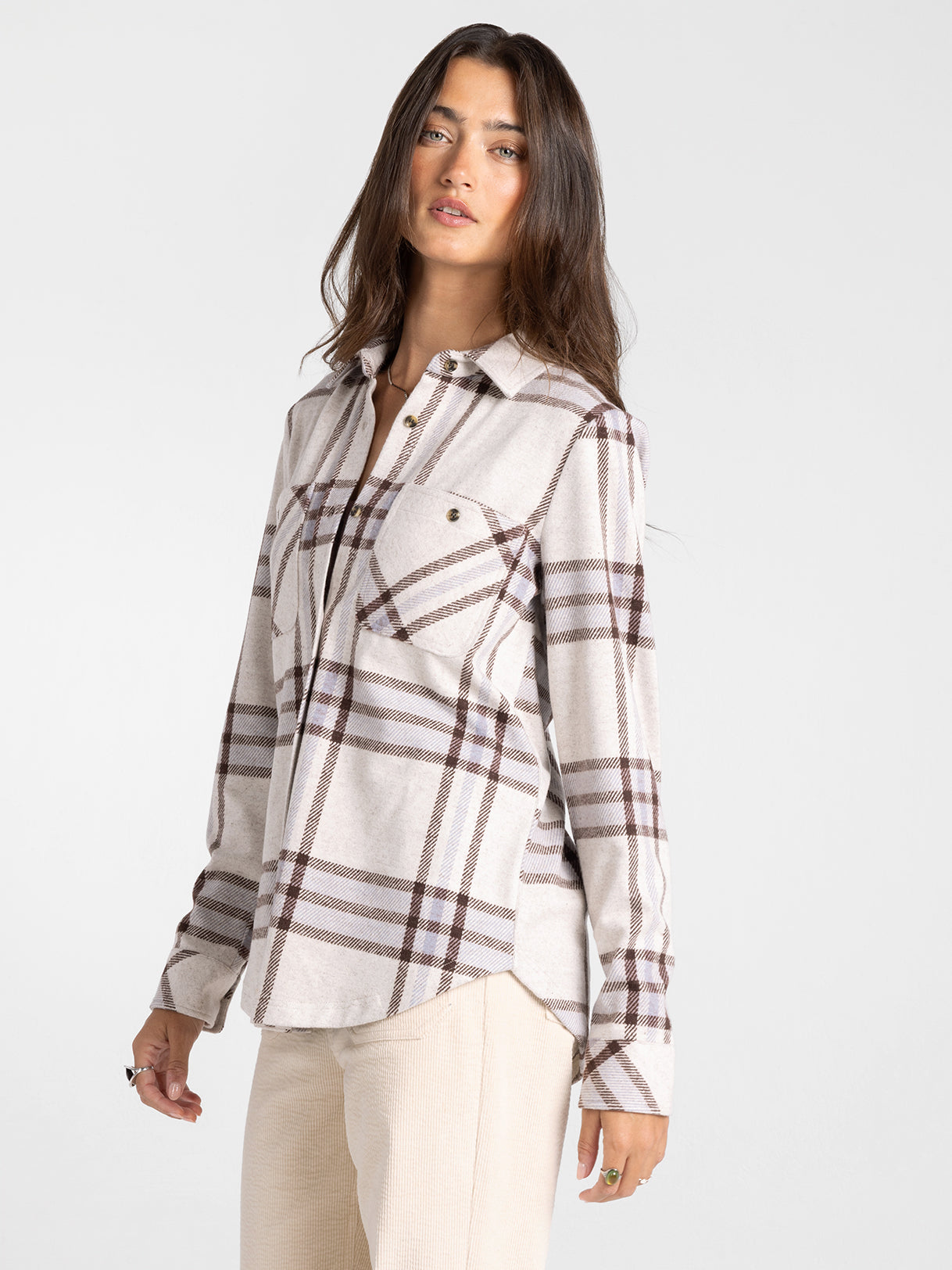 Cozy Knit Button Down Long Sleeve Top