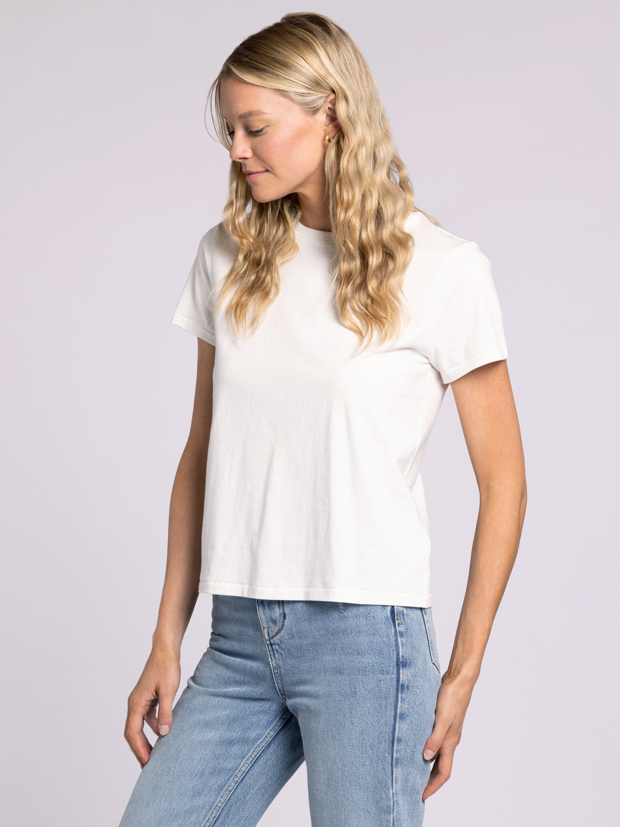 Classic Crew Neck Relaxed Cotton Tee