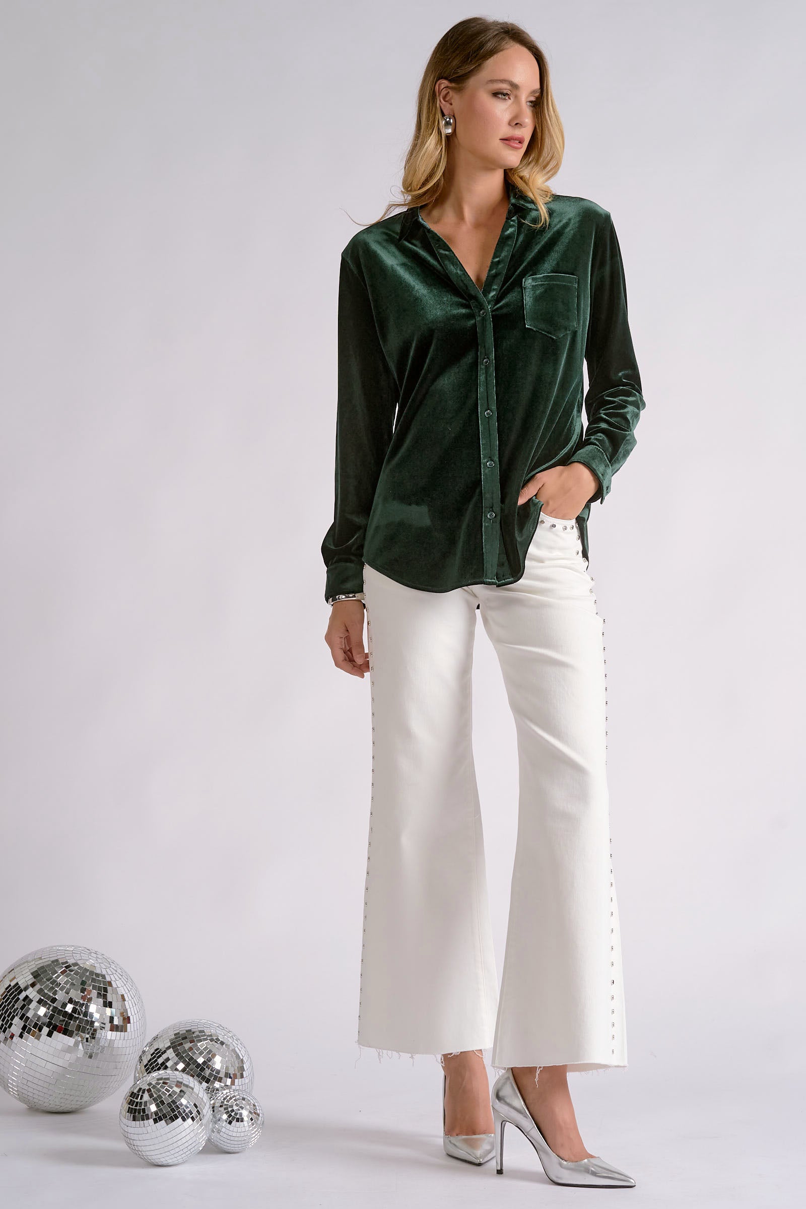 Classic Long Sleeve Button-Down Shirt