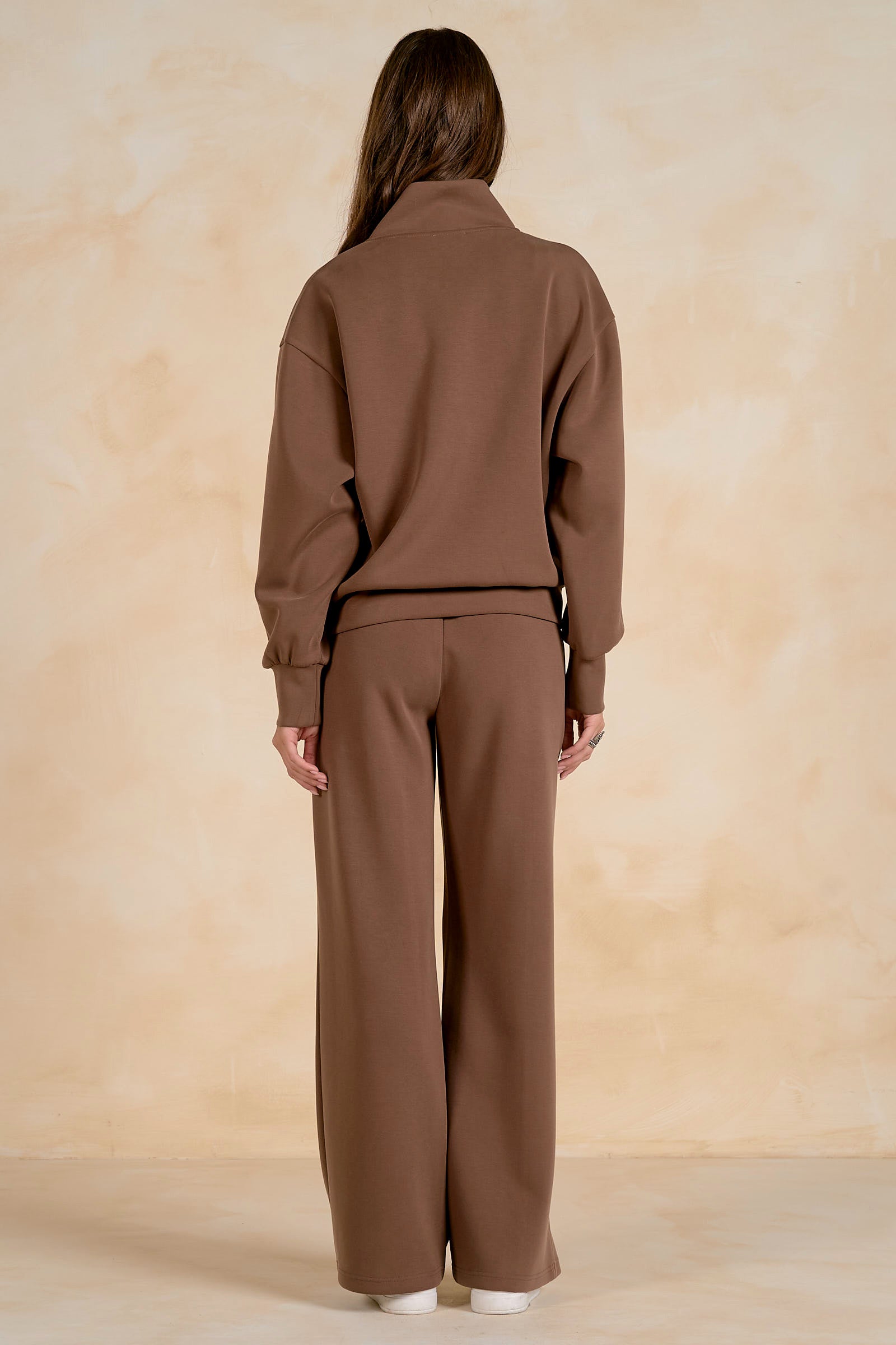 1/4 Zip Scuba Relaxed Fit Sweatshirt