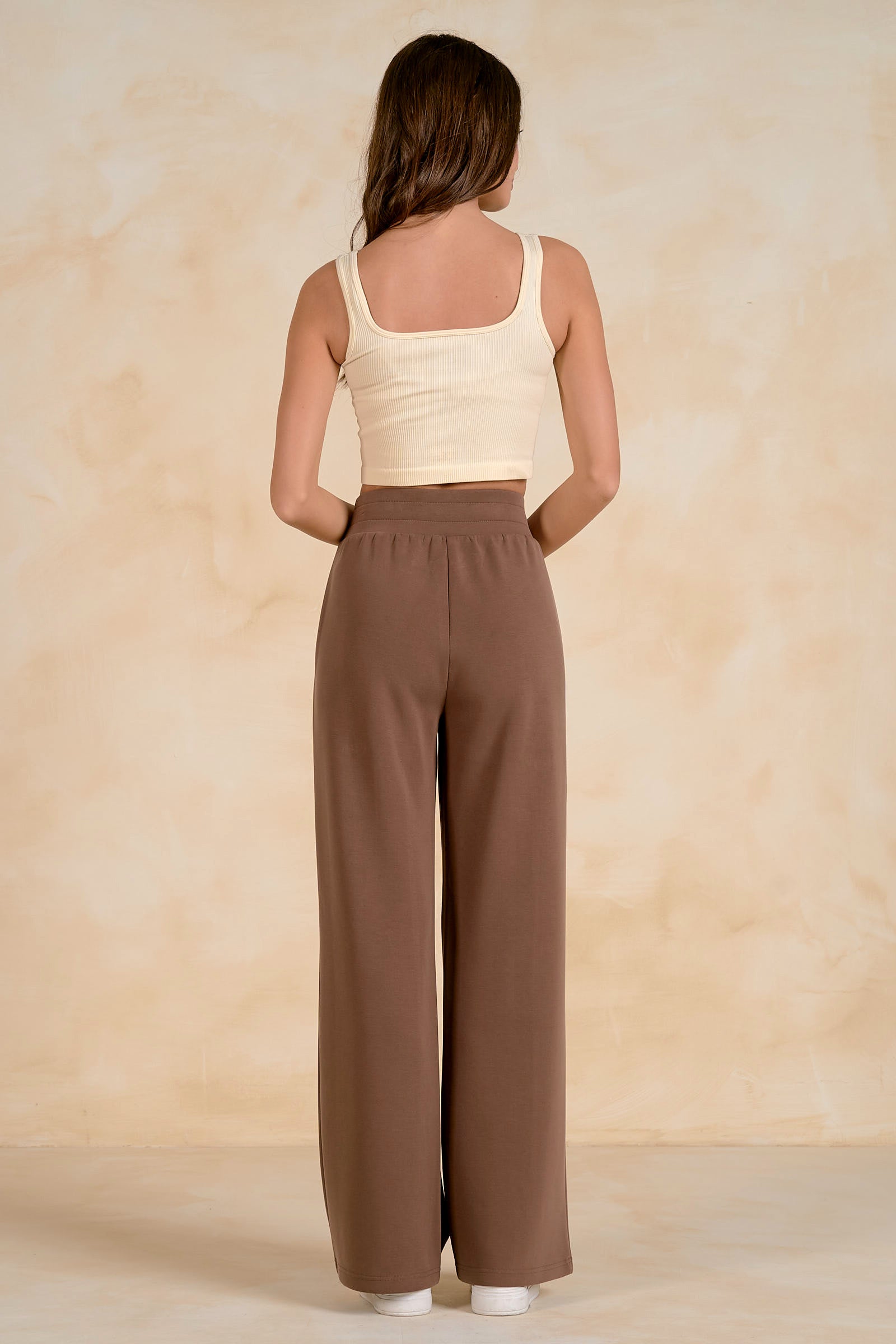 Relaxed Fit Scuba Sweatpant with Center Seams and Pockets