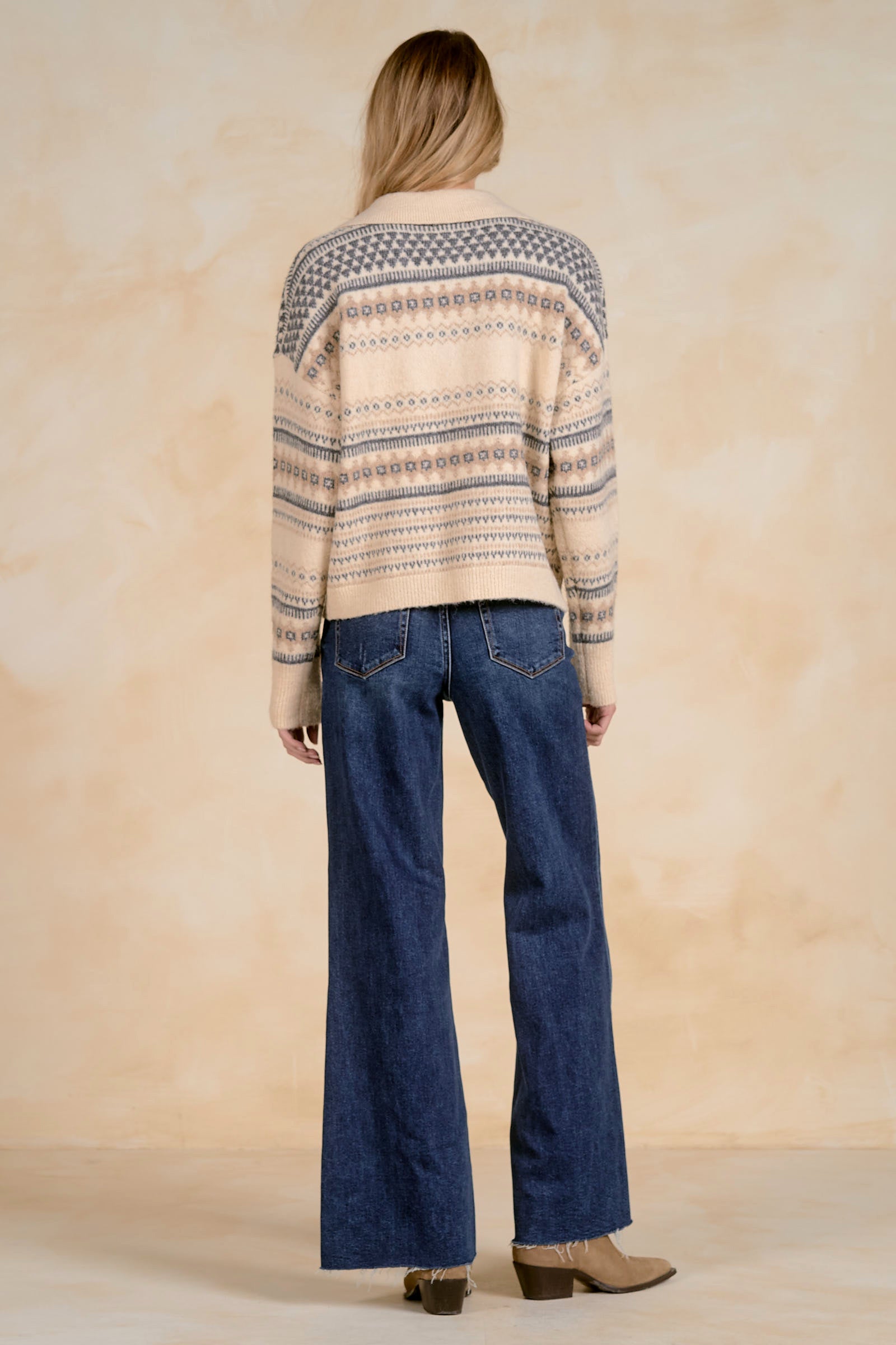 Fair Isle Collared Sweater